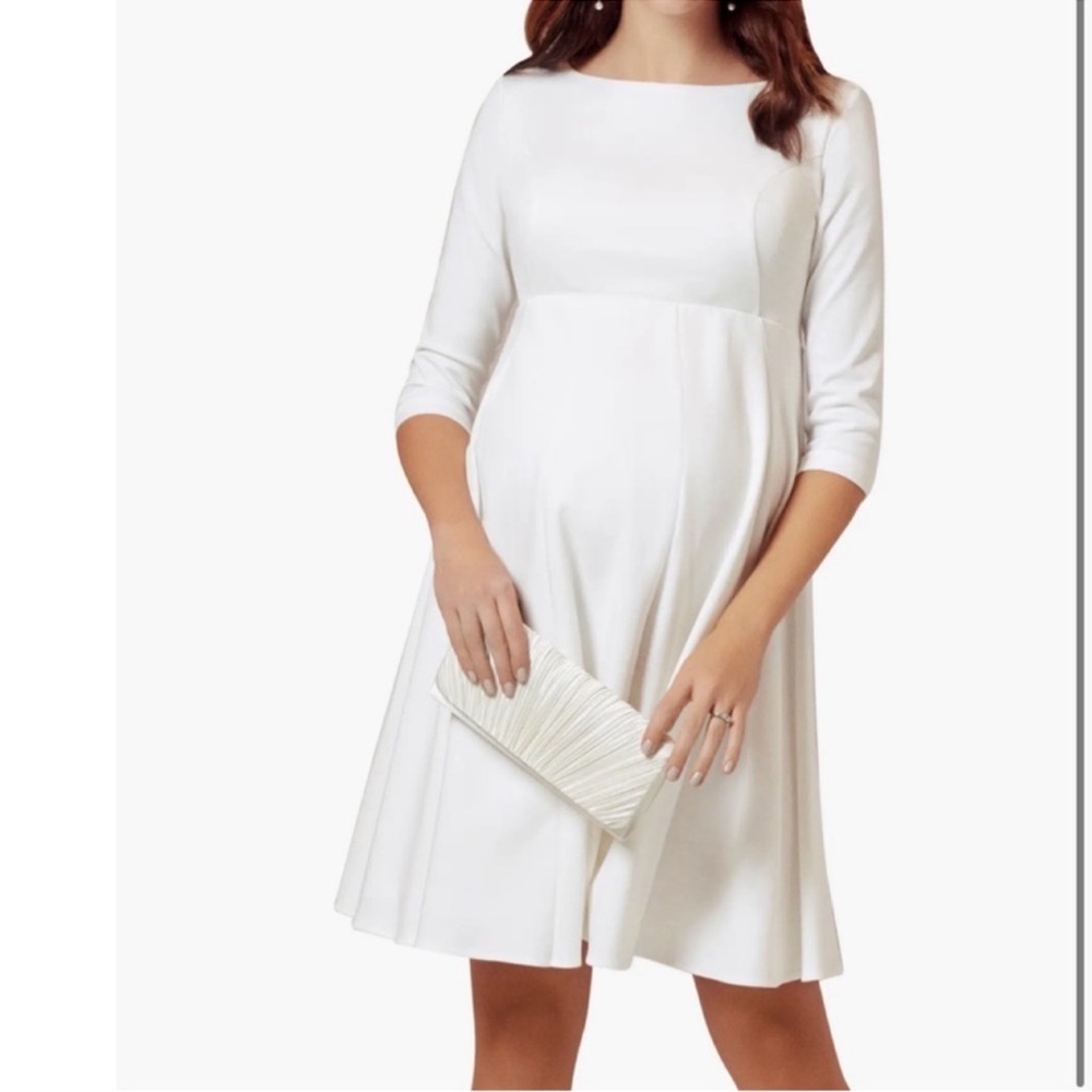 Tiffany Rose Bridal Sienna White Maternity Dress Size 6/8